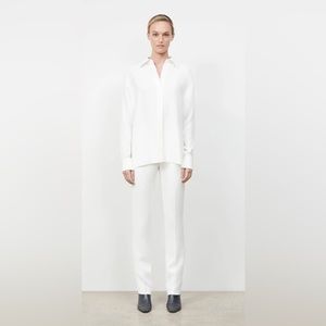 NWT! Lafayette 148 New York Barrow White Lined Pants size 16W- HAS MARKS